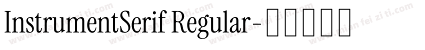 InstrumentSerif Regular字体转换